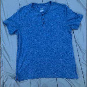 Blue short sleeve button shirt APT9 Premier Flex Size M